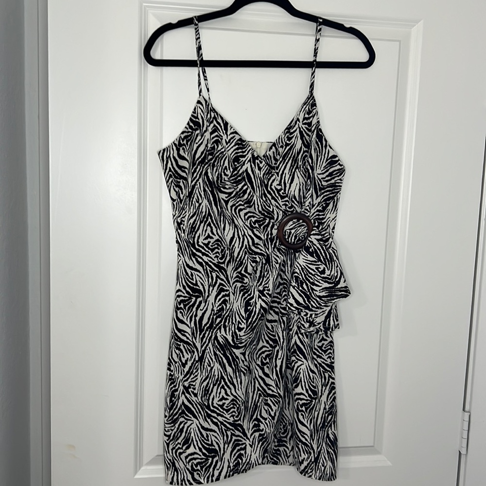 Zebra printed mini dress - NEW WITH TAGS